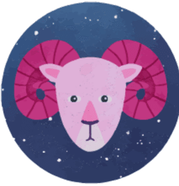 Aries zodiac sign symbol