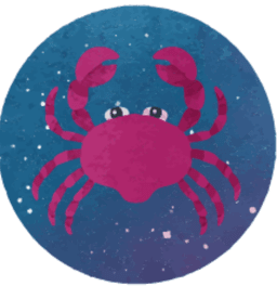 Cancer zodiac sign symbol