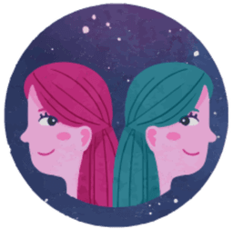 Gemini zodiac sign symbol